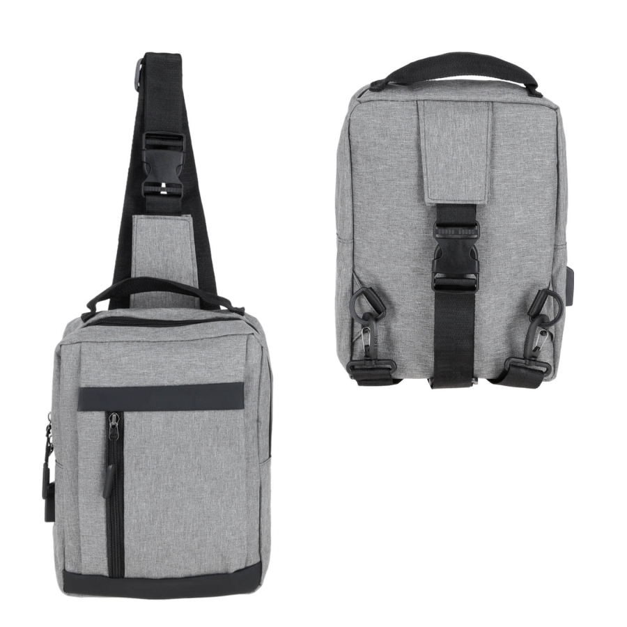 BOLSA DE HOMBRO CON 2 COMPARTIMENTO  F198