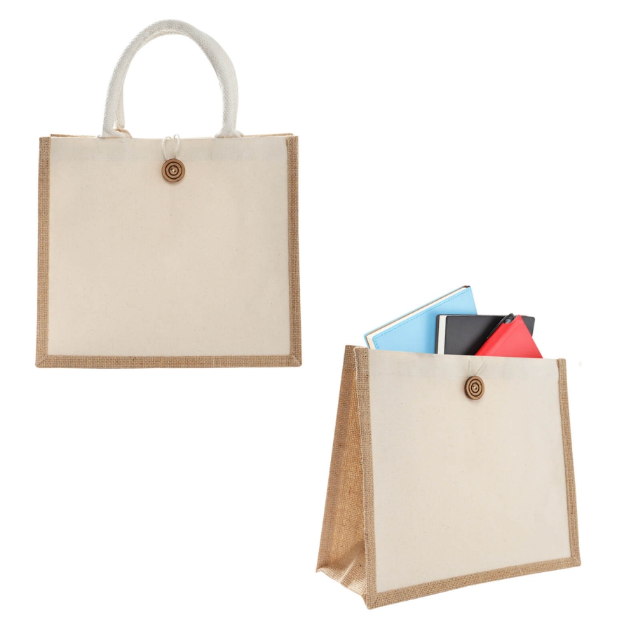 BOLSA DE LONETA LAMINADA DE 1 COMPARTIMENTO  F0220