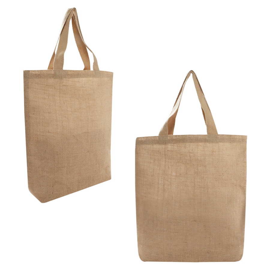 BOLSA DE LONETA LAMINADA CON YUTE DE 1 COMPARTIMENTO F0227 